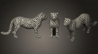 3D model Leopard Voronoi (STL)